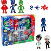Pijamaskeliler Pjmasks Figür Oyuncak 10 Lu Set Pijamasks Figur - 2