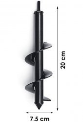 Bahçe Toprak Delici Universal Matkap Ucu Toprak Burgu Aparatı 20x7.5 - 2