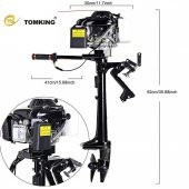 Tomking TK144FC Dıştan Takma Bot Motoru 4 Zamanlı - 6