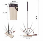 Magic Mop M600 Temizlik Seti Sihirli Kendini Temizleyen Paspas 3 Pedli - 4