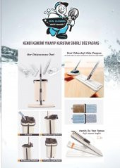 Magic Mop M600 Temizlik Seti Sihirli Kendini Temizleyen Paspas 3 Pedli - 2