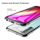 Xiaomi Redmi Note 8 Kılıf Şeffaf Silikon Tam Koruma Hibrit - 4