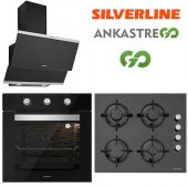 Silverline Siyah Cam Ankastre Set BO6503B01 - CS5349B01 - 3420 - 5