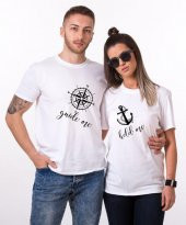 Tshirthane Yol Göster - Beni tut  Sevgili Kombinleri tshirt kombini Sevgili Çift tshirt - 1