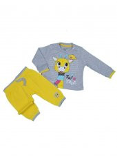 Kız Bebek Giyim Zürafa Modelli İkili Takım - 2
