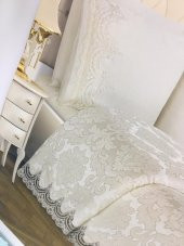 ÇEYİZLİK FRANSIZ GÜPÜRLÜ PİKE TAKIMI SU YEŞİLİ - 2