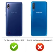 Samsung Galaxy A10 Kılıf Toz Korumalı Tıpalı 1.5mm Şeffaf Silikon Kılıf - 2