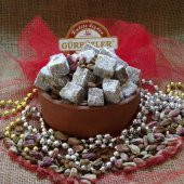 Antep Fıstıklı Kahveli Kuş Lokumu 1 Kg - 1