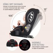 Kiwi London 9 Ay-12 Yaş İsofixli-Top Tether Oto Koltuğu - 3