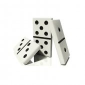 Çantalı Seramik Kemik Domino Oyunu Seti - 1