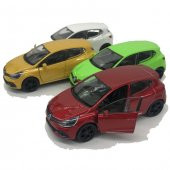 Renault Clio RS Çek Bırak Araba Model Metal Oyuncak Araba 12cm - 1