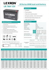 7 AMPER 12V VOLT LEXRON KURU TİP AKÜ - 2