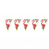 TFL8849 Flamingo Kağıt Bayrak Seti -Balonevi - 4