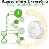 Gp GpA76-2C10 Lr44 10 lu Alkalin Pil - 8