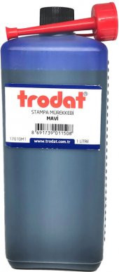 Trodat 1 Lt Mavi Stanpa Mürekkebi - 1