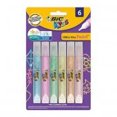Bic 893268 6 lı Pastel Simli Yapıştırıcı - 1