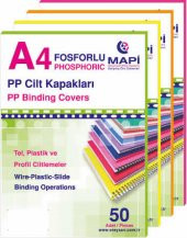Mapı 550 Mıc A4 50Lı Fosforlu Magenta Pvc Opak Cilt Kapağı - 1