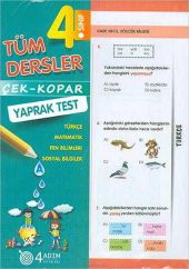 4 Adım 4. Sınıf Tüm Dersler Çek Kopar Yaprak Test - 1