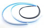 SELAMLAMALI Açılış Animasyonlu Far Kaşı Beyaz Audi Stil Kayar Sinyllii Far Üstü Slim Led - 1