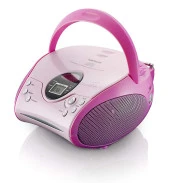 Lenco SCD-24 Portable Taşınabilir Müzik Seti Radyo CD Çalar-Pembe - 2