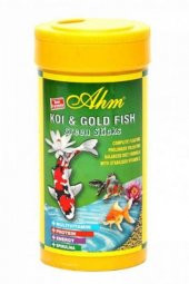 Ahm Koi Goldfish Green Sticks Balık Yemi 250 ml - 1