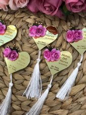 30 Adet 5*5 Ölçüsü İsme Özel Pleksi Söz,Nişan,Kına,Nikah,Mevlid Magnet Hediyelik - 2