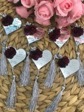 30 Adet 5*5 Ölçüsü İsme Özel Pleksi Söz,Nişan,Kına,Nikah,Mevlid Magnet Hediyelik - 5