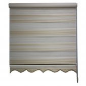 Sütlü Kahve Rengi Gradyan Dar Pileli Zebra Perde - 3