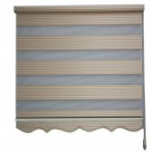 Sütlü Kahve Rengi Jakarlı Zebra Perde - 4