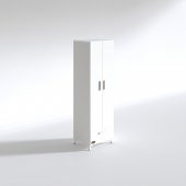Kenzlife gardırop 2 kapaklı kapılı çekmeceli şebboy 168*50*42 byz ayaklı gardolap dolap - 2