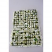 Yapay Lüx Duvar Çiçeği Ortanca ve Gül Zemin Kaplama Duvarı 40x60 cm Krem - 3