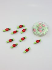 UĞUR BÖCEĞİ DEKORATİF MANDAL (3,5CM) 10LU - 1