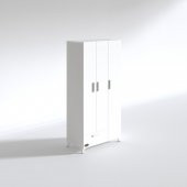 Kenzlife gardırop 3 kapaklı kapılı çekmeceli yasemin 168X80X42 byz ayaklı gardolap dolap - 3