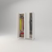 Kenzlife gardırop 4 kapaklı kapılı defne 168X100X42 byz ayaklı gardolap dolap - 3