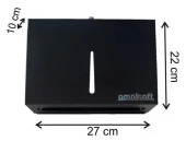 Omnisoft Paslanmaz Z Katlama Kağıt Havlu Dispenseri Siyah 200'lü - 5