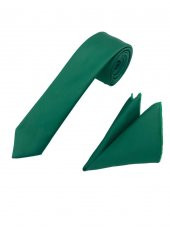 Brianze Yeşil Mendilli Kravat SMDK-16 thumbnail 1