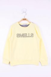 Toontoy Kız Çocuk Smells Baskılı Sweatshirt - 5