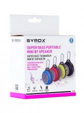 Syrox S12 Taşınabilir Mini Bluetooth Hoparlör Ses Bombası-SYX-S12 - 1