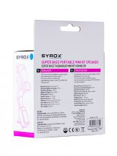 Syrox S12 Taşınabilir Mini Bluetooth Hoparlör Ses Bombası-SYX-S12 - 2