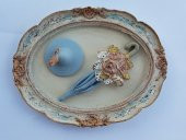 Şapkalı, Şemsiyeli Dekoratif Eskitme Model Çerçeve - 2