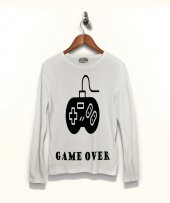Gamer Game Over Tişört Uzun Kollu Tshirt - 1