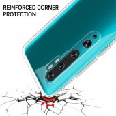 Xiaomi Mi Note 10 İnce Esnek Sararmaz Şeffaf Süper Silikon Kılıf - 5