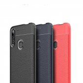 Huawei Y9 Prime 2019 Kılıf Deri Görünümlü Silikon Kılıf Zore - 1