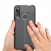Huawei Y9 Prime 2019 Kılıf Deri Görünümlü Silikon Kılıf Zore - 7
