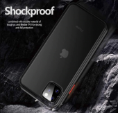 Apple iPhone X-XS Kılıf Fri Kenar Silikon Arka Buzlu Kapak - 9