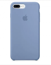 Apple Logolu iPhone 8 Plus Lansman Kılıf -Çelik Mavisi - 2