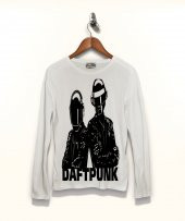 Daft Punk Tişört Uzun Kollu Tshirt - 1