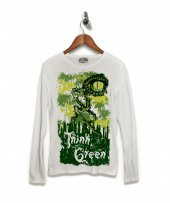 Think Green Pense Verde Tişört Uzun Kollu Tshirt - 1