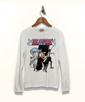 Bleach Ichigo Ulquiorra Grimmjow Anime  Uzun Kollu Tişört - 1
