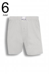6lı Erkek  Düğmeli Boxer 14102-A6 - 4